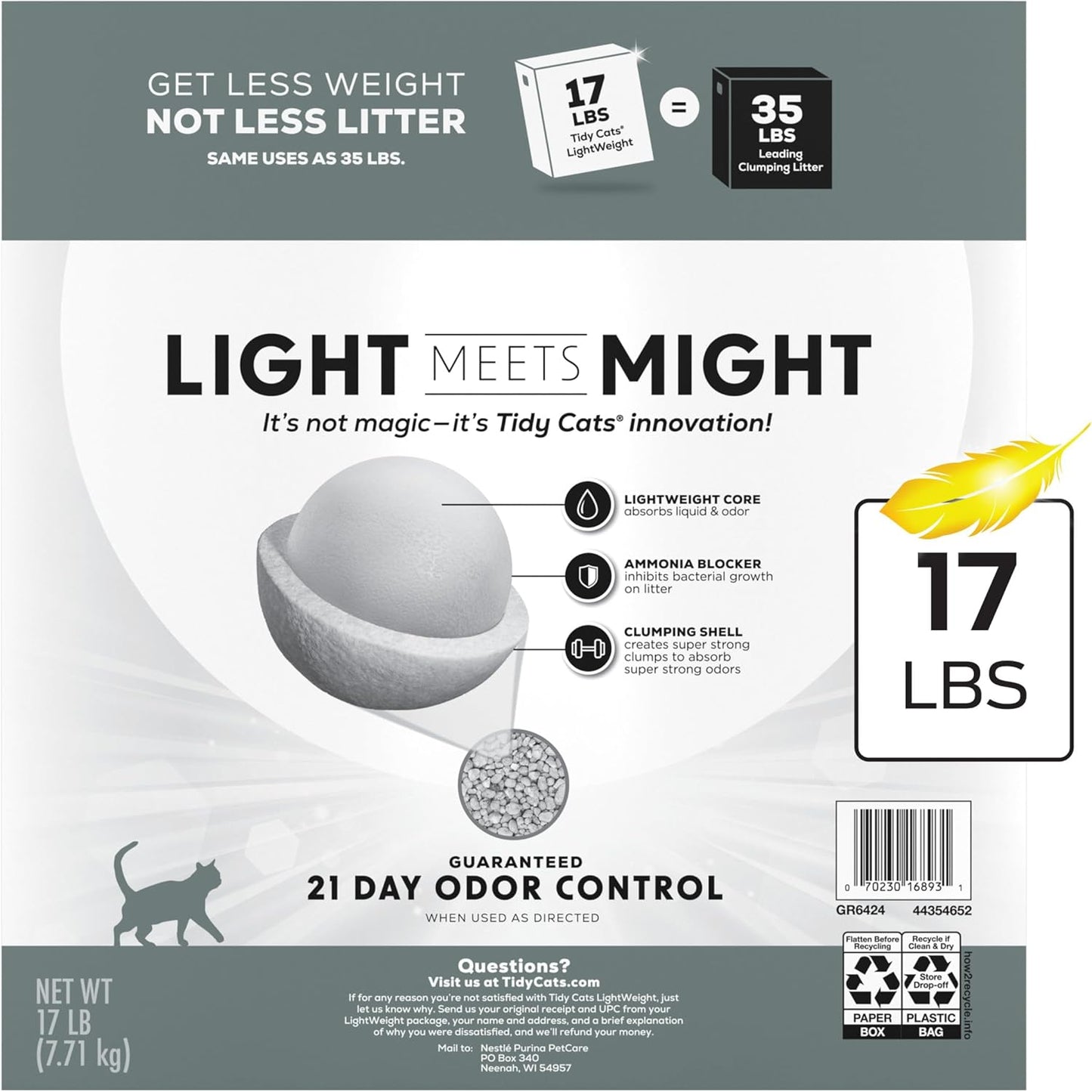 Purina  Lightweight 4-In-1 Strength Clumping Cat Litter