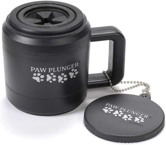Paw Plunger – the Muddy Paw Cleaner for Dogs – Saves Carpet, Furniture, Bedding and Cars from Dirty Paw Prints – Use This Dog Paw Cleaner after Walks – Soft Bristles, Convenient Cup Handle